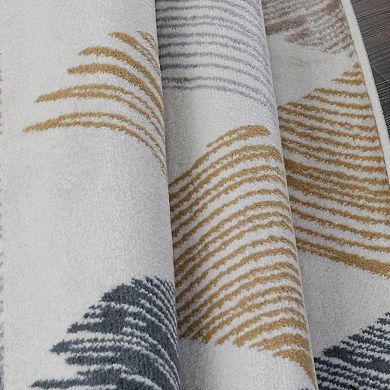 SUPERIOR Adrija Mid-Century Modern Geometric Indoor Rug
