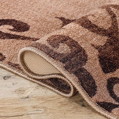 SUPERIOR Amber Floral Medallion Indoor Rug