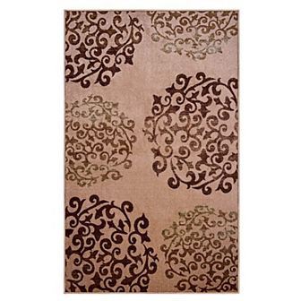 SUPERIOR Amber Floral Medallion Indoor Rug