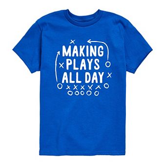 Boys 8-20 Making Plays All Day Sports Graphic Tee