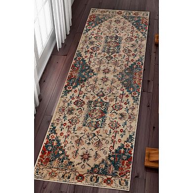 Superior Leena Tribal Medallion Traditional Indoor Area Rug or Runner