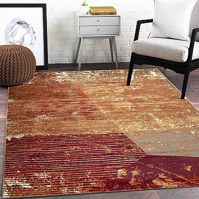 SUPERIOR Abstract Contemporary Indoor Area Rug or Runner
