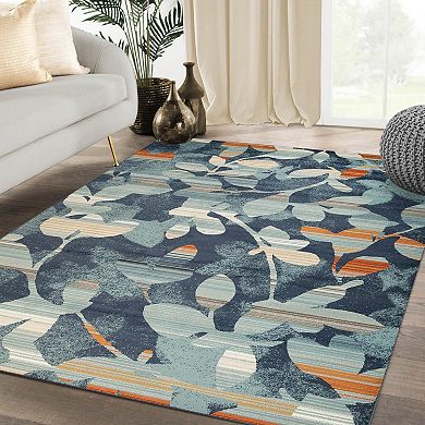 Superior Leaf and Vine Indoor Area Rug or Runner