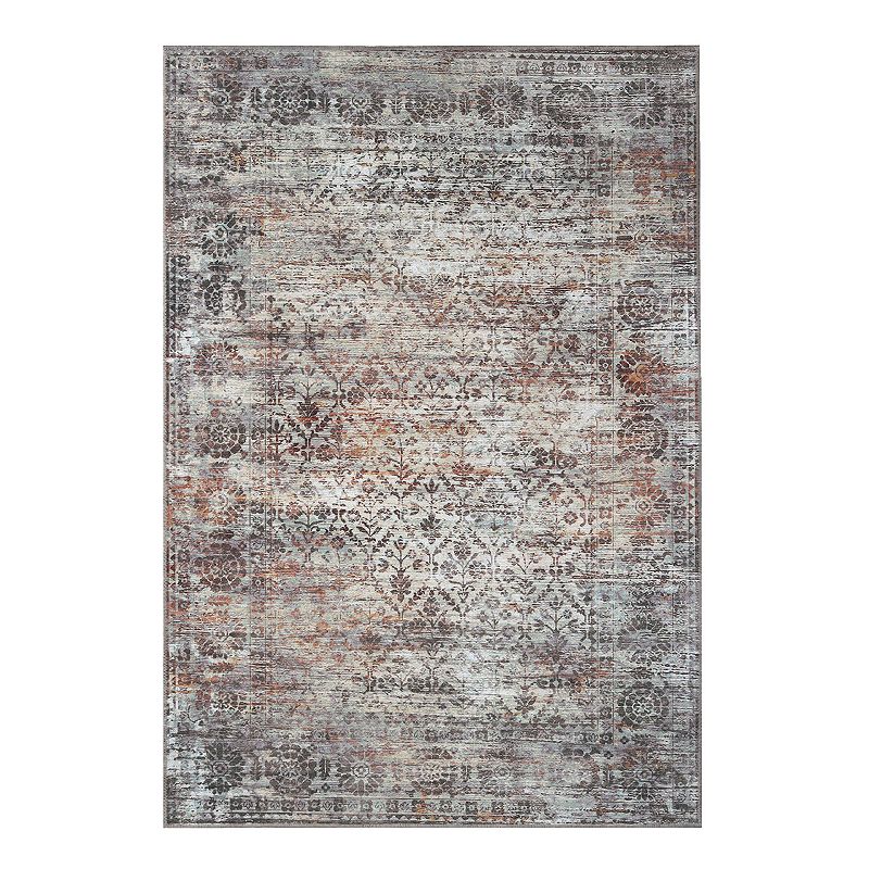 Superior Macaw Diamond Lattice Washable Area Rug  10 x14 