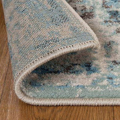 Superior Washed Abstract Indoor Area Rug or Runner