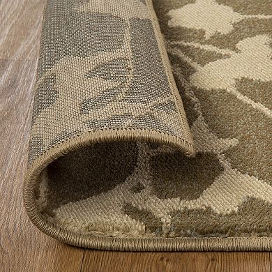 Superior Floral Color Block Geometric Power-Loomed Indoor Area Rug or Runner