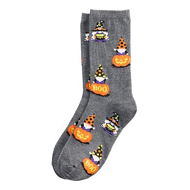 Women's Gnomes & Pumpkins Crew Socks