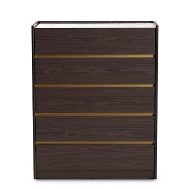 Baxton Studio Walker 5-Drawer Dresser