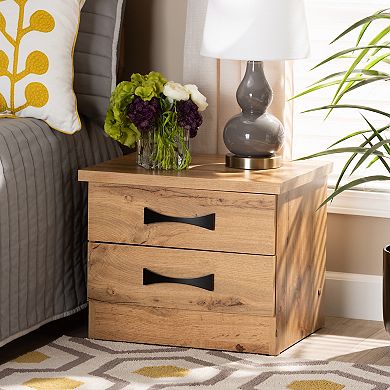 Baxton Studio Colburn Nightstand Table