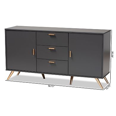 Baxton Studio Kelson Sideboard Buffet Console Table