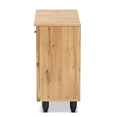 Baxton Studio Winda 2-Door Shoe Cabinet