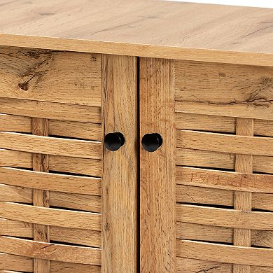 Baxton Studio Winda 2-Door Shoe Cabinet
