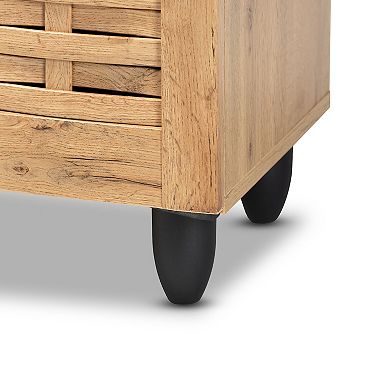 Baxton Studio Winda 2-Door Shoe Cabinet