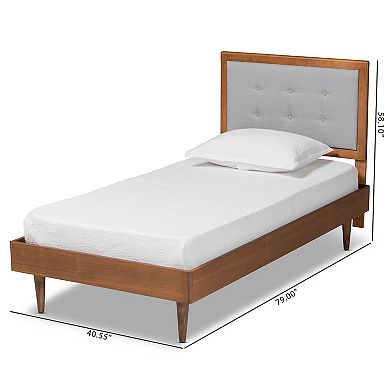 Baxton Studio Greta Twin Platform Bed