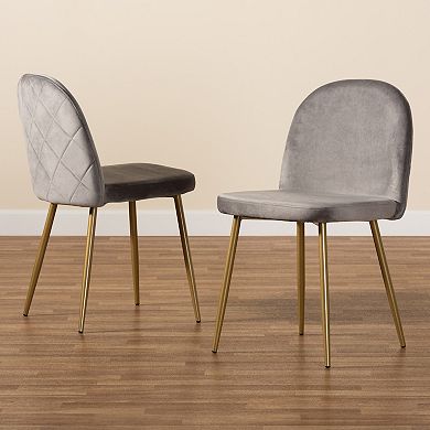Baxton Studio Fantine Dining Chair 2-piece Set