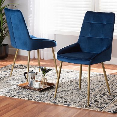 Baxton Studio Gavino Dining Chair 2-piece Set