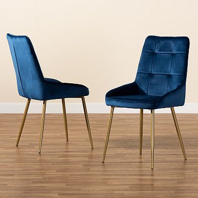 Baxton Studio Gavino Dining Chair 2-piece Set