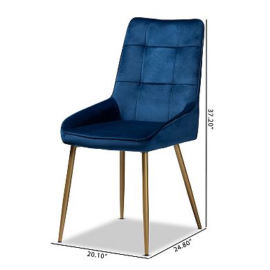 Baxton Studio Gavino Dining Chair 2-piece Set