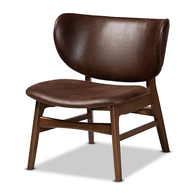Baxton Studio Marcos Chair, Brown