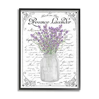 Stupell Home Decor Lavender Sprigs Bouquet Wall Art