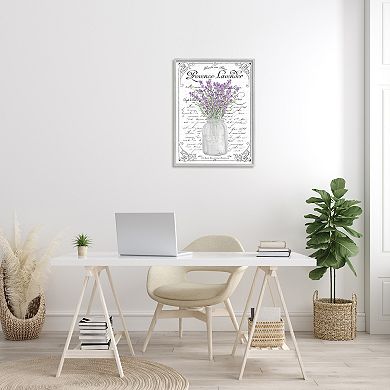 Stupell Home Decor Lavender Sprigs Bouquet Wall Art