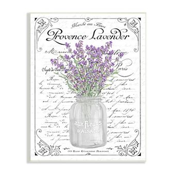 Stupell Home Decor Lavender Sprigs Bouquet Wall Art Plaque