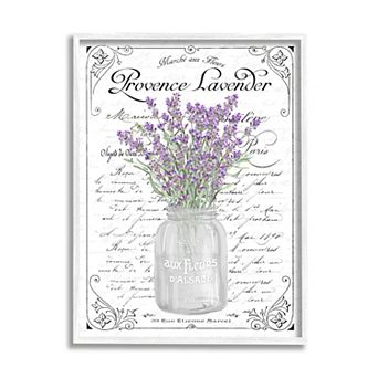 Stupell Home Decor Lavender Sprigs Bouquet Wall Art
