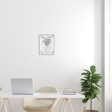 Stupell Home Decor Lavender Sprigs Bouquet Wall Art