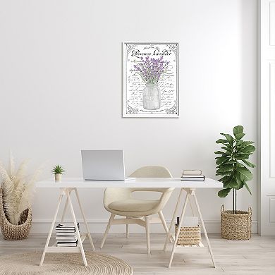 Stupell Home Decor Lavender Sprigs Bouquet Wall Art