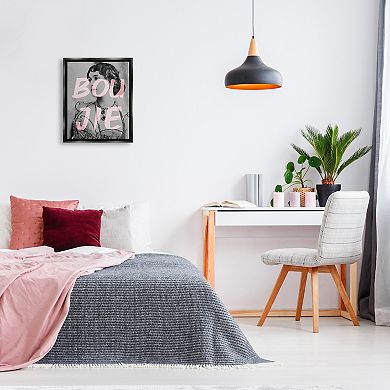 Stupell Home Decor Boujie Vintage Woman Floating Frame Wall Art