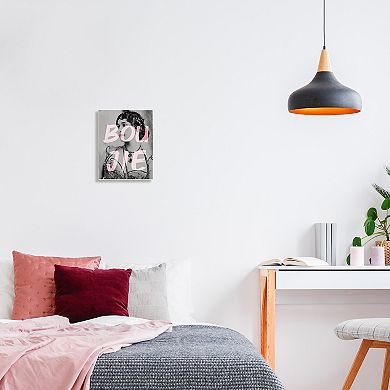 Stupell Home Decor Boujie Vintage Woman Wall Plaque