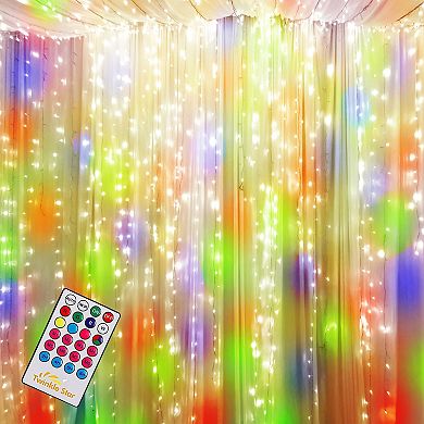 Twinkle Star Window Curtain String Lights  Christmas Party, Home, Garden, Bedroom  Indoor and Outdoor