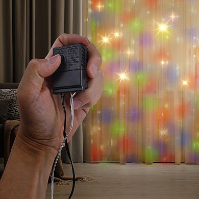 Twinkle Star Window Curtain String Lights  Christmas Party, Home, Garden, Bedroom  Indoor and Outdoor