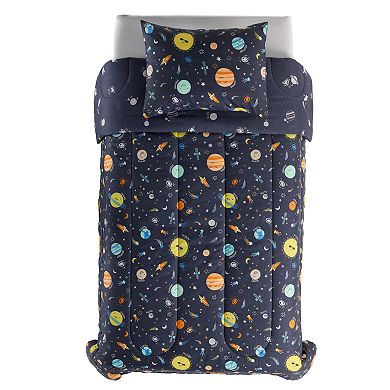 The Big One Kids™ Diego Solar System Glow In The Dark Reversible Comforter Set with Shams