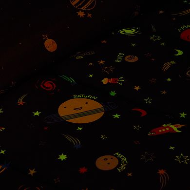 The Big One Kids??? Diego Solar System Glow In The Dark Reversible Comforter Set with Shams