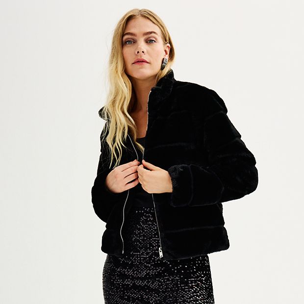 Kohls fuzzy jacket sale