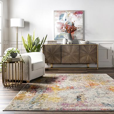 nuLOOM Cezanne Colorful Abstract Area Rug