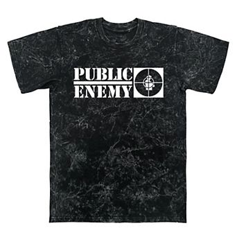 Men's Public Enemy White Logo Graphic Tee