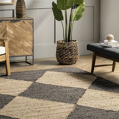 nuLOOM Pandora Diamond Jute Area Rug