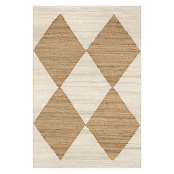 nuLOOM Pandora Diamond Jute Area Rug