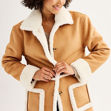Women's Sonoma Goods For Life® Faux Shearling Jacket