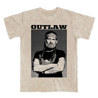 Men's Willie Nelson Outlaw Pose Graphic Tee