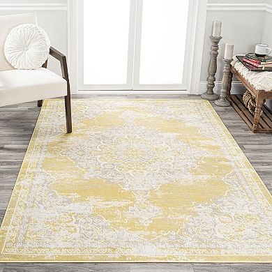 JONATHAN Y Alhambra Ornate Medallion Area Rug