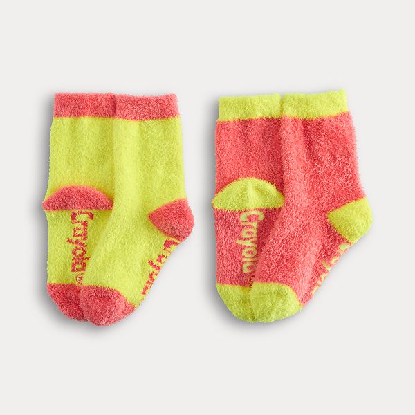 Crayola® X Kohl's Kids 2pack Eyelash Colorblock Socks