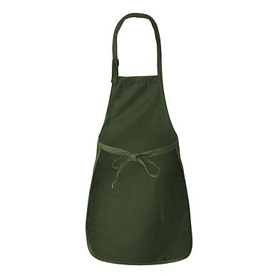 Q-tees Full-length Apron With Pockets
