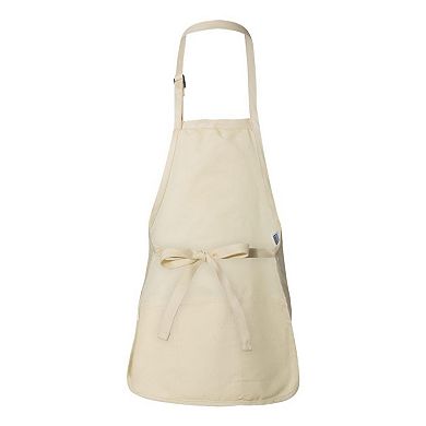 Full-Length Apron with Pouch Pocket