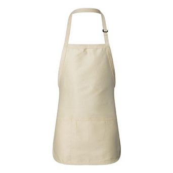 Q-tees Full-length Apron With Pouch Pocket
