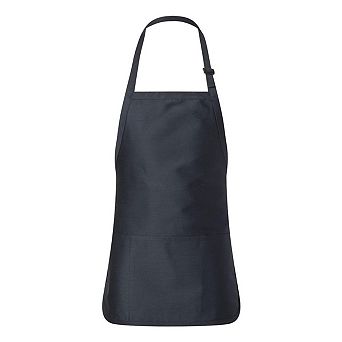 Q-tees Full-length Apron With Pouch Pocket