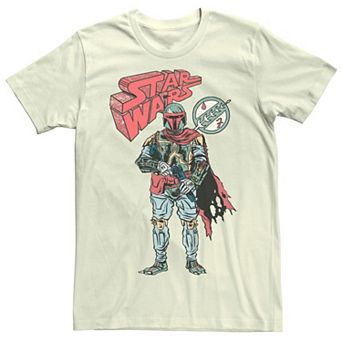 Men's Star Wars Boba Fett Color Draw Graphic Tee