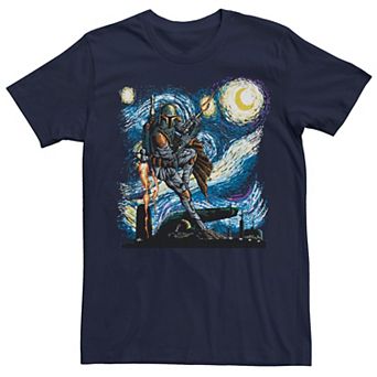 Men's Star Wars Boba Fett Starry Night Graphic Tee